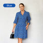 💥LAST DAY SALE 50% OFF👗Women's Trendy Leopard Print V-Neck Loose Fit Dress