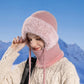 🔔NEW YEAR SALE 50% OFF🔥🔥Women’s Thermal Knit Hood – Fleece-Lined Winter Hat, Neck Warmer & Face Cover Combo