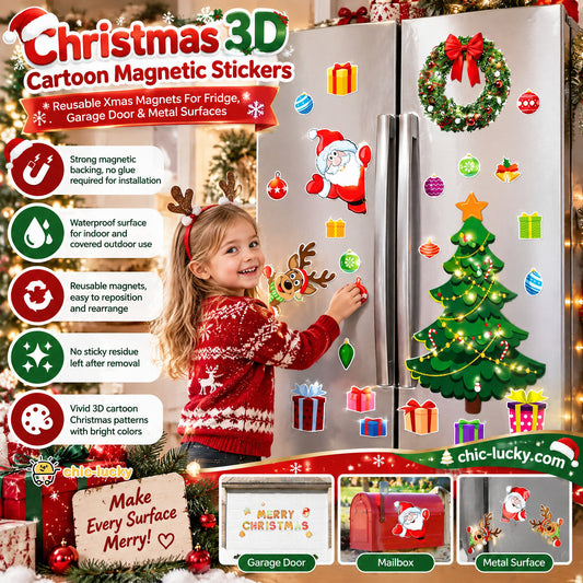 🎄LIMITED-TIME 50% OFF! ⏰Christmas 3D Cartoon Magnetic Sticker