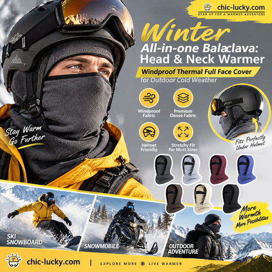 ⏳LAST DAY SALE 50% OFF!!❄️Winter All-In-One Scarf Ear Cover Warm Balaclava