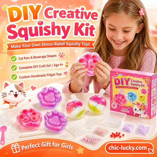 🐱🔥LAST DAY SALE ONLY ￡15.99!!🧊 DIY Fried Ice Squishy Toy Kit – Cat claw design, squishy fun & creative – Perfect for sensory play & stress relief for kids ✨