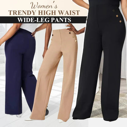 👖 LAST DAY SALE ONLY ￡13.99!!✨ High-Waist Wide Leg Pants – Figure-Flattering, 3 Adjustable Lengths & Super Stretch 🏃‍♀️