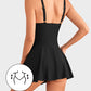 👙Summer Hot Sale 49% OFF💃Elegant Tummy Control One-Piece Swimdress for Women – Flattering Fit with Skirted Design