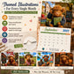 ⏳LAST DAY SALE ONLY ￡6.99!!🔥2027 Funny Highland Cow Wall Calendar | A4 Hanging Calendar | Designed by Isabel Kline