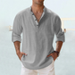 🔥Last Day Surprise Price ￡10.99!!🔥Men's Cotton Linen Shirt Long Sleeve