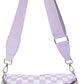 🎁Last Day 49% Off-Black and White Checkered Nylon Bum Bag Plus Size Friendly Fanny Pack