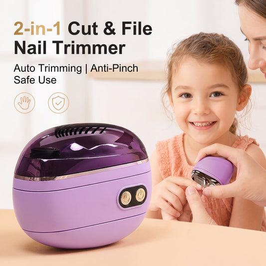 🔥LIMITED TIME PRICE: ONLY ￡11.99!!!🔥TrimPro™ 2-in-1 Smart Electric Nail Trimmer & Polisher for All Ages 👨‍👩‍👧‍👦 – Blade-Free, Blood-Free & Stress-Free Nail Care! 💅