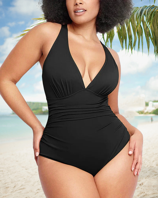 🔥Last Day Sale 49% OFF🔥Smart Sculpt Plunge Swimsuit Flatter Your Figure