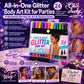 📢Last Day Sale Only ￡7.99!!⏰24-Color Face & Body Glitter Marker Set with Dual Tips