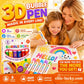 ⏳LAST DAY BUY 1 GET 1 FREE!!🎁🔮Magic Pen – Draw 3D with one stroke!🎄 DIY Bubble Popcorn Drawing Pens 🔥