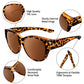 🎉LIMITED SALE - BUY 1 GET 1 FREE😎UV400 Protection Fit Over Glasses Sunglasses（Add 2/4 pcs to cart）