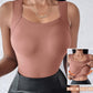 🏆🌟Last Day Special Price ￡8.99!!🎀Women's U Neck Shapewear Built-in Bra Tank High Strechy Sleeveless Slim Fit Tops Camisole