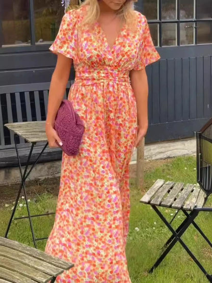 🔥LAST DAY SALE 49% OFF🔥Women's Sweet Vintage Floral Dress