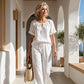 ⏳Time-Limited Special⏰Women's Drawstring Top & Pants 2-Piece Set – Relaxed Fit, Comfortable & Perfect for Lounging or Everyday Style 🌸
