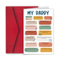 🔥Father's Day 50% OFF🎁Daddy Father's Day / Birthday Card
