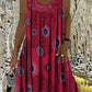 ⏳Time-Limited Special Price: ￡11.99!!⏰Women Summer O-Neck Sleeveless Print Dress