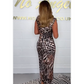 ⏳LAST DAY SALE 50% OFF!!💃Woman’s Sexy Deep V-Neck Leopard Dress