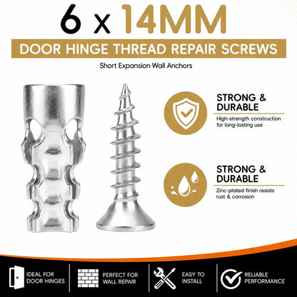 🔥LAST DAY SALE £6.99!!⚡50K+ SOLD!💪Self Drilling Drywall Anchors with Screws Kit🪨 Easy Install Wall Fixing Accessories🛠️🔩