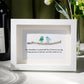 Handmade Friendship Quote With Birds Sea Glass Framed Art