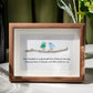 Handmade Friendship Quote With Birds Sea Glass Framed Art