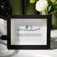 Handmade Friendship Quote With Birds Sea Glass Framed Art