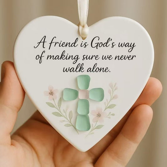 🔥LAST DAY SALE 70% OFF!⏰Heart-Shaped Sea Glass Friendship Decor🌊✨ Shaped by Nature & Crafted by Hand💝