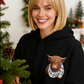 💖CHRISTMAS SALE 50% OFF!!🎁Cute Highland Cow Cozy Fleece-Lined Hooded Sweatshirt🦬2