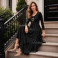 ⏳LAST DAY SALE 50% OFF!!👗 Tiered Midi Dress with Heart Accent – Flattering A-Line & Breezy Fabric for Travel or Gatherings
