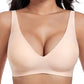💖LAST DAY SALE 50% OFF💕Womens Comfortable Wireless Bralettes Seamless Deep V Everyday Bra