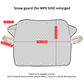 ⏳LAST DAY SALE 49% OFF🚗❄️4-Layer Magnetic Windshield Car Snow Cover