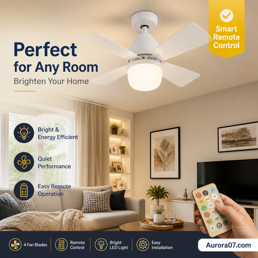 🏆LAST DAY SALE ONLY 14.99!!🔥SmartBreez™ 40W LED Ceiling Fan Light – 20.5” Ultra-Quiet with Remote 🎯 | E27 + FREE B22 Adapter 🔌 | For Bedroom 😴, Kitchen 👩‍🍳 & Garage 🛠️ – UK Ready! 🇬🇧