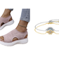 ⏳LAST DAY SPECIAL PRICE: ￡13.99!!💐 Women's Breathable Knit Platform Sandals👡 Air-permeable knit upper, cushioned sole & lightweight comfy summer footwear🇬🇧 ✨