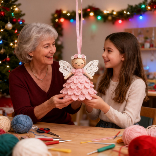 🧚Last Day Sale 49% OFF!✨Crochet Your Own Angel – Complete Craft Kit