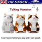 🐹 Last Day Special Price £10.99! ✨Talking Hamster Plush – repeats whatever you say, auto head-shaking, hilarious fun for kids & adults.🎁