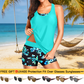 🏖️LAST DAY SALE 49% OFF with FREE GIFT🎁🔥Aqua Eve Modest Swim Set🩱Full-Coverage Tankini + Boyshorts with Pockets | Sun-Safe UPF 50+ ☀️🛡️ | Perfect for Beach Days 🌊🇬🇧