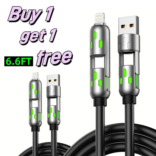 🎁Last Day BUY 1 GET 1 FREE & FREE SHIPPING🚀⚡4-in-1 USB Charging Cable fast charging MAX