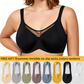 💃 Last Day Special Price £7.99💐Women's Elegant Sheer Full Coverage Plus Size Bra