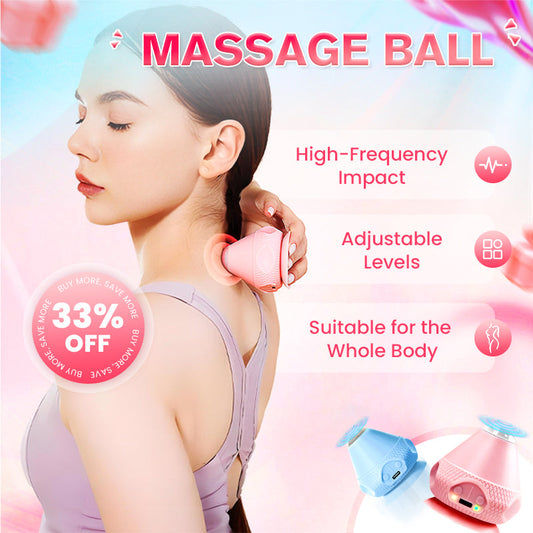 💪Electric Adsorption Type Vibrating Hot Compress Fascia Ball Massager – 3D Kneading | Targets Trigger Points in 30s