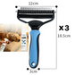 ⏳LAST DAY: Buy 2 Get 1 FREE! 🎉 #1 in UK Pet Grooming 2026 🏆Professional Double-Sided Deshedding Brush for Dogs & Cats – Reduces Shedding by 90%💪