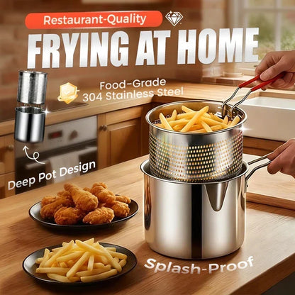 🔥304 Stainless Steel Multifuntional Fryer