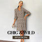💥LAST DAY SALE 50% OFF👗Women's Trendy Leopard Print V-Neck Loose Fit Dress