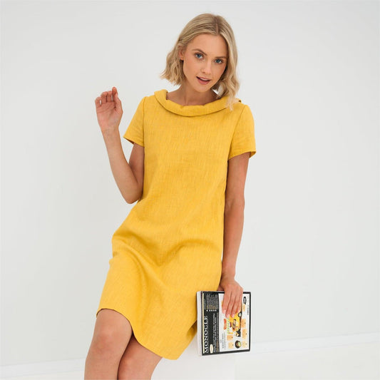🌸LAST DAY SALE 50% OFF🌸Casual solid color cotton and linen mid-dress (BUY MORE SAVE MORE)