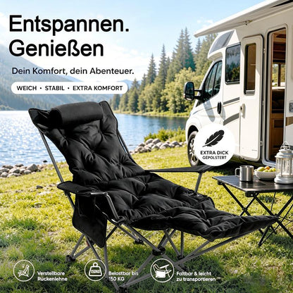 🪑 LAST DAY SALE 70% OFF! 🌿 Portable, adjustable folding chair for outdoor use – Lightweight, sturdy & versatile – Ideal for the garden, camping, the beach or the patio – easy to carry and set up 🏕️✨