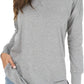 🍂Autumn Hot Sale 49% OFF🔥Women's Long Sleeve Side Slit Loose Tops