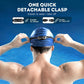 Swim Goggles for Kids Men Women, No Leaking 180° Swim Glasses, Easy to Wear, Wide View, Anti-Fog, UV Protection,