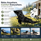 🪑 LAST DAY SALE 70% OFF! 🌿 Portable, adjustable folding chair for outdoor use – Lightweight, sturdy & versatile – Ideal for the garden, camping, the beach or the patio – easy to carry and set up 🏕️✨