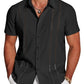 🔥Father's Day Deal: 49% OFF -Men's Cuba Guayabera Exquisite Hollow Embroidered Button Front Shirt