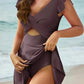 💥Last Day Special Sale 69% OFF💃Women's One Piece Swimsuit Ruffle Cutout Swimdress