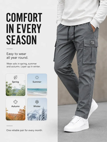 ⏳LAST DAY SALE ONLY ￡19.99!!🔥Men's Cargo Trousers – Multi-Pockets, Stretch, Casual 👖✨