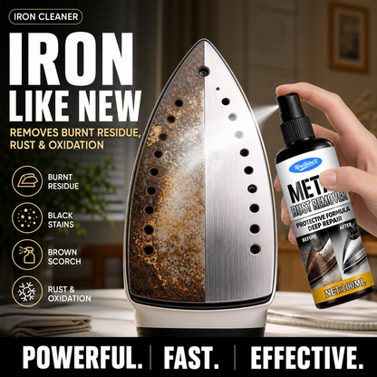 ⏳LAST DAY SALE ONLY￡6.99!🔥✨Iron Cleaner✨ Dissolve limescale & stains, restore smooth soleplate for effortless ironing.🔥 Iron Rust Removal & Polishing Spray